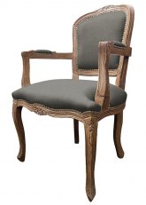 Sillón Luis XV Provenzal Don Gris
