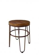 Taburete Bajo Lorex Circular Tono Marron