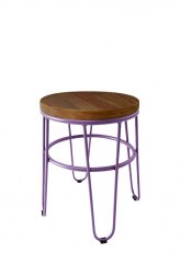 Taburete Bajo Lorex Circular Tono Violeta