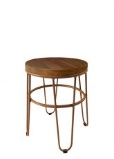 Taburete Bajo Lorex Circular Tono Cobre