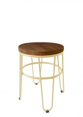 Taburete Bajo Lorex Circular Tono Crema