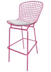Taburete Bertoia Pintado Ultra Tono Magenta