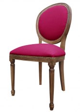 Silla Luis XVI Medallon Don Fucsia
