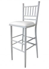 Taburete Chiavari Tono Gris Plata Perlado
