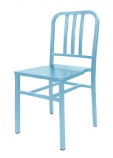 Silla Navy Metálica Tono Celeste