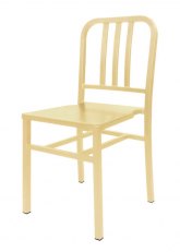 Silla Navy Metálica Tono Crema