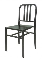 Silla Navy Metálica Tono Gris Grafito