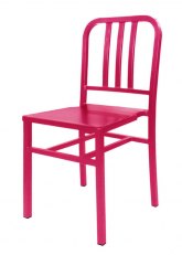 Silla Navy Metálica Tono Magenta