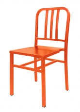Silla Navy Metálica Tono Naranja 