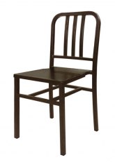 Silla Navy Metálica Tono Oro Viejo Texturado