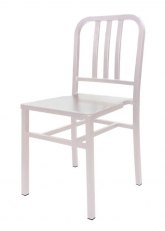 Silla Navy Metálica Tono Perlado