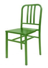 Silla Navy Metálica Tono Verde Claro