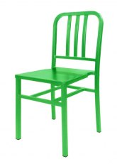 Silla Navy Metálica Tono Verde Manzana