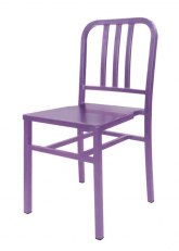 Silla Navy Metálica Tono Violeta