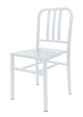 Silla Navy Metálica Tono Blanco