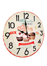 Reloj de Pared Cupcake Crema